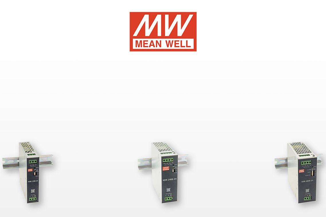 MEAN WELL introduceert XDR-E DIN rail range